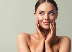 Woman's beautiful face after a facelift in Beverly Hills, CA